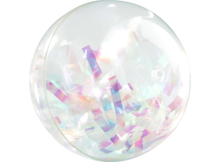 Regnbueball Diamant 10 cm Vannfylt og glitrende ball 