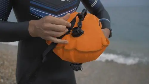 Safety Buoy ZEROD XLarge Oppblåsbar bøye | Open water | Oransje 