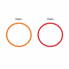 Asfaltmaling Basse med 7 ringer Ø 1200 mm