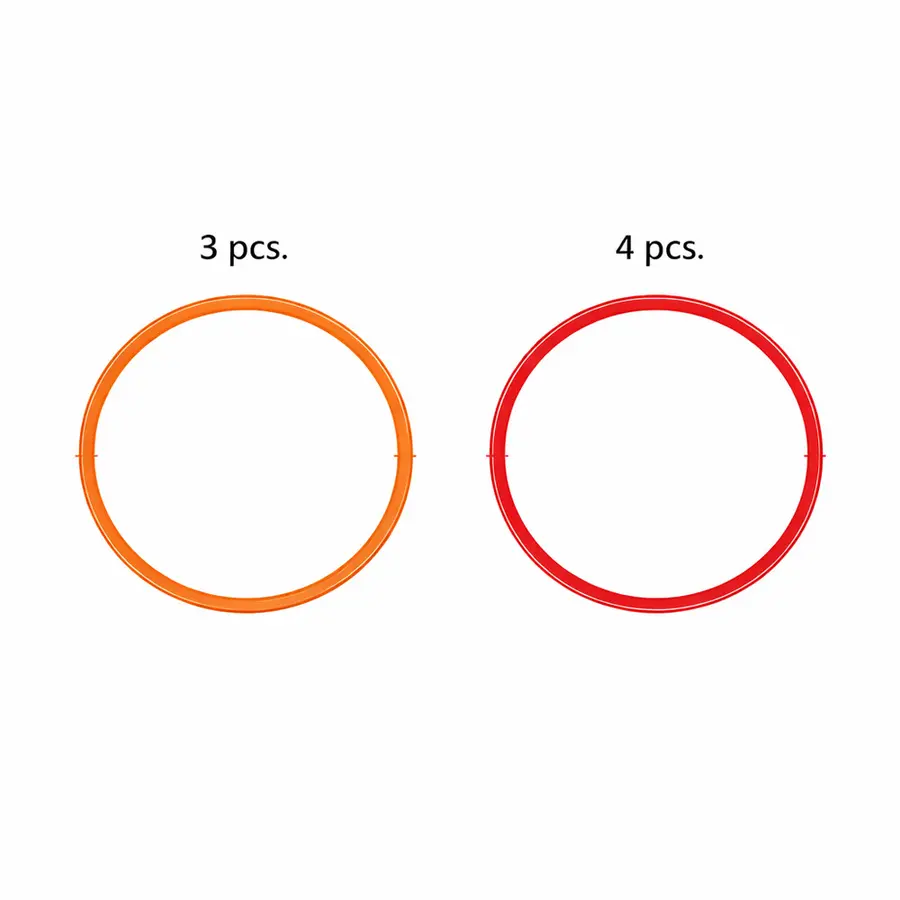 Asfaltmaling Basse med 7 ringer Ø 1200 mm 