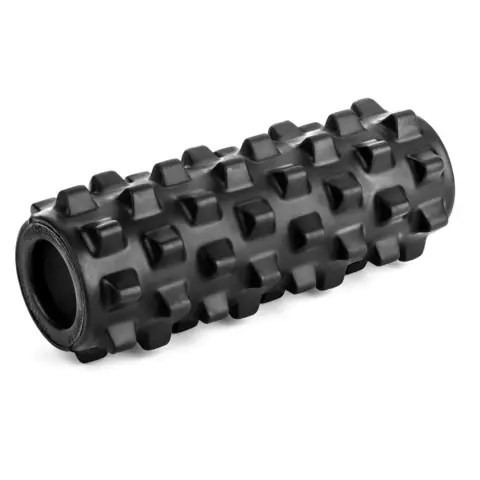 RumbleRoller Foam Roller Svart 12,5 x 30 cm | Ekstra fast