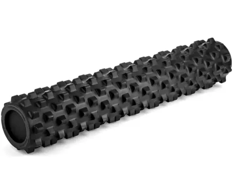 RumbleRoller Foam Roller Svart 15 x 77,5 cm | Ekstra fast