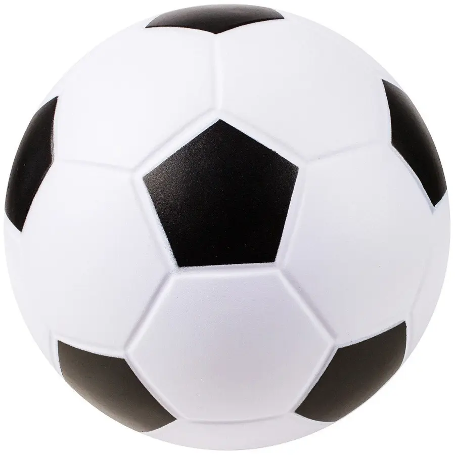 Softball PU-skum 20 cm svart/hvit (12) 12 myke fotballer i størrelse 3 