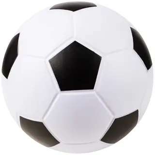 Softball PU-skum 20 cm svart/hvit Myk fotball i st&#248;rrelse 3