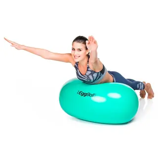 Terapiball - Eggball grønn 65 cm Styrke og stabiliseringsøvelser