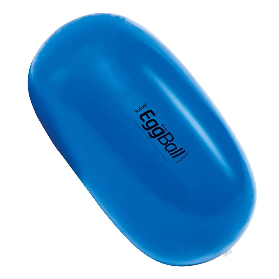 Terapiball - Mini Eggball blå 18 cm Mage-, benøvelser, pilates 