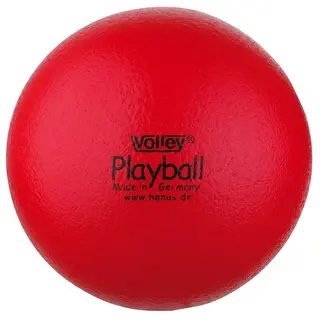 Softball Volley Playball 16 cm r&#248;d Skumball med el&#233;-trekk
