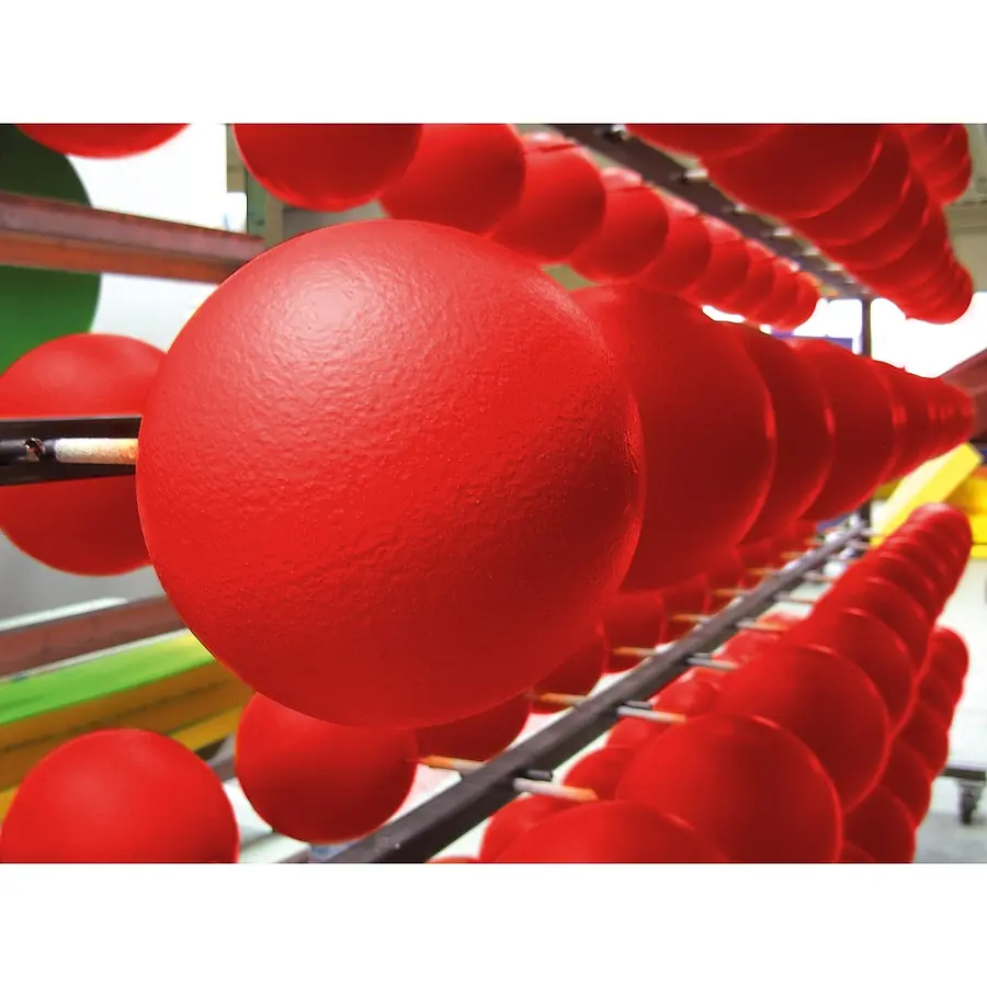 Softball Volley Softi 16 cm rød Skumball med elé-trekk 