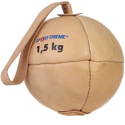 Slengball Sport-Thieme av lær 1500 g | diameter 20 cm 