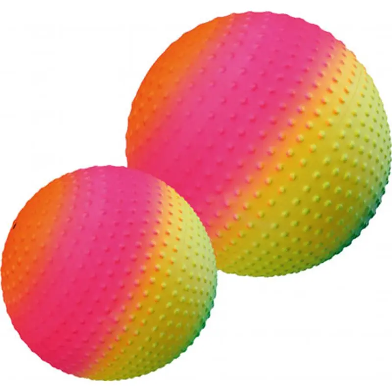 Regnbueball Togu Sunrise 18 cm 18 cm fargerik lekeball med nupper 