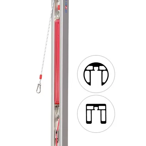 Voleyballstolpe Reservestrammer DVV-2 stolpe 80x80mm og ø 83mm