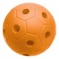 Klokkeball i skum 15 cm oransje Skumball med bjelle for svaksynte