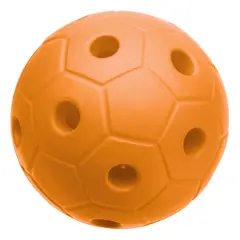 Klokkeball i skum 15 cm oransje Skumball med bjelle for svaksynte