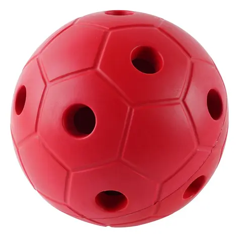 Klokkeball i skum 22 cm rød Ball med bjelle for svaksynte