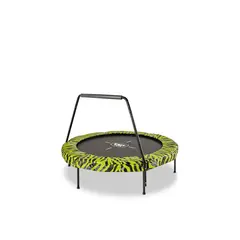 EXIT Tiggy junior trampoline med stang 140 cm | Svart / Grønn