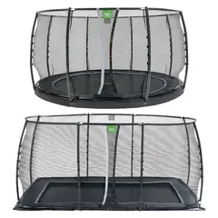 EXIT Dynamic Bakketrampoline Sikkerhetsnett | Svart