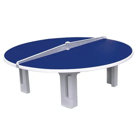 Bordtennisbord Rundt Blått Blå | Utendørs | Med stålnett