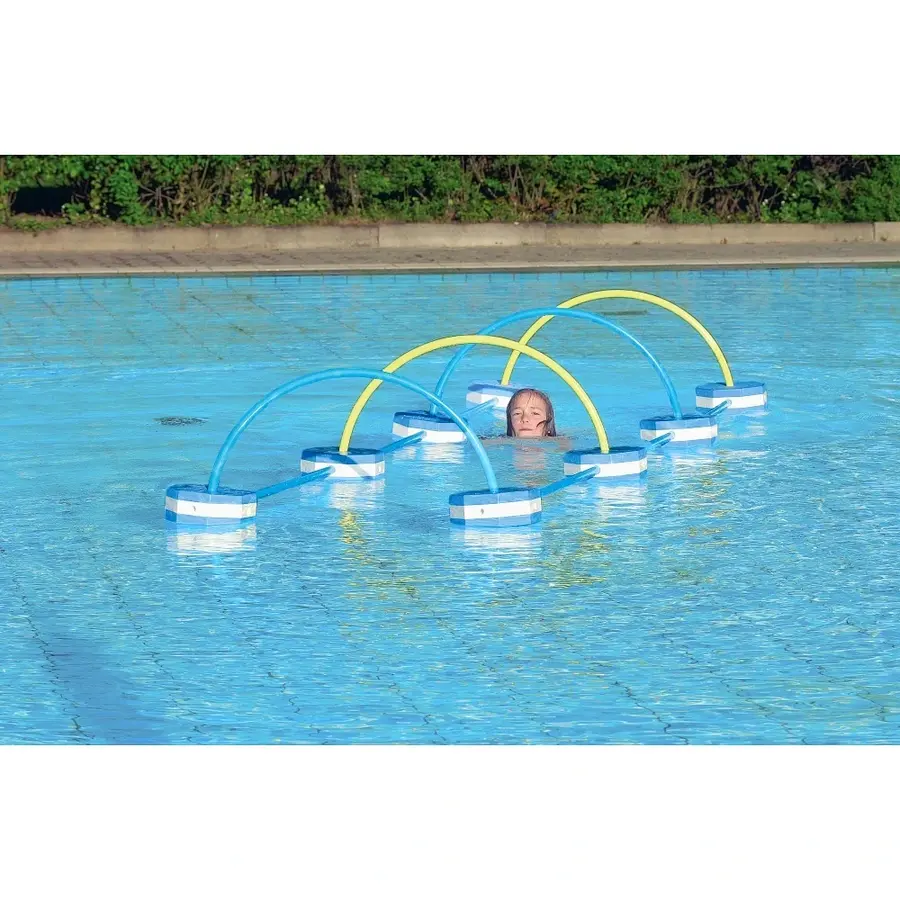 Svømmeribbe til lek og vanngymnastikk 1 stang og 2 flyteelementer 