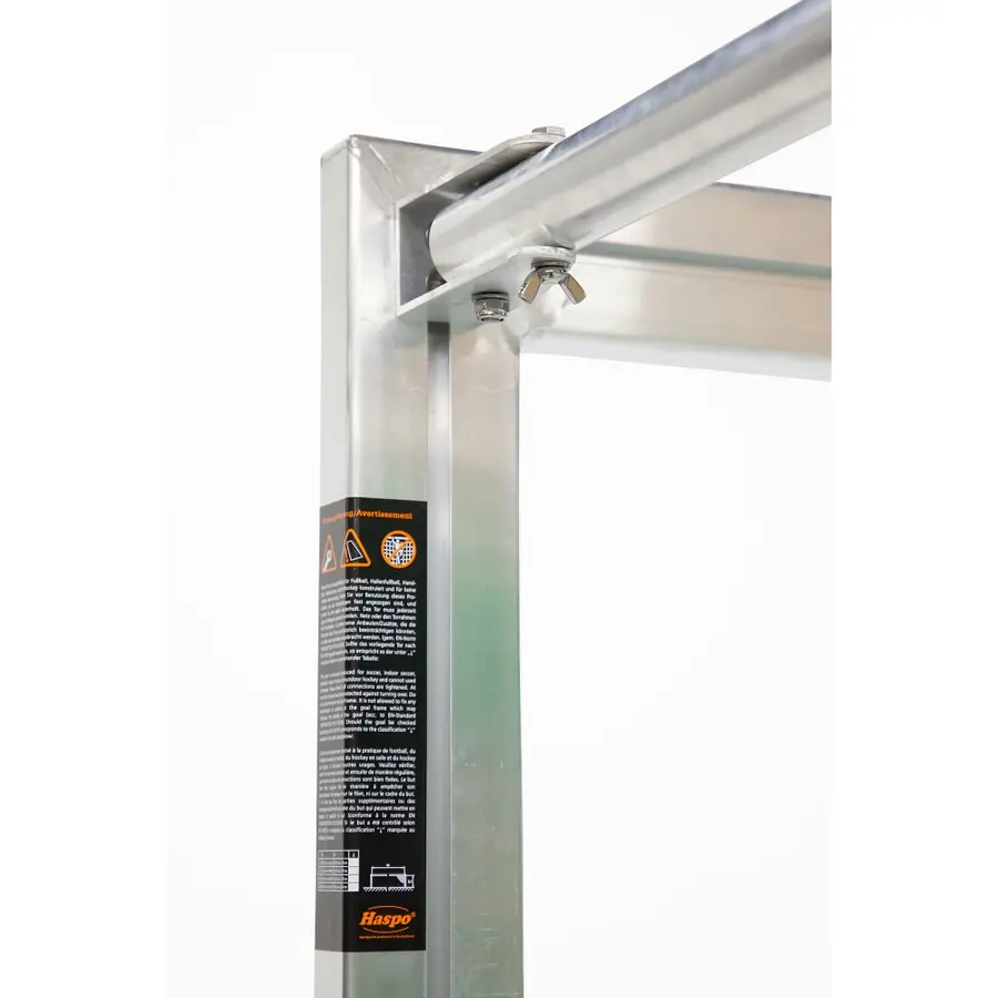 Minimål foldbart 120 x 80 cm Robust alu fotballmål | 10 cm masker 