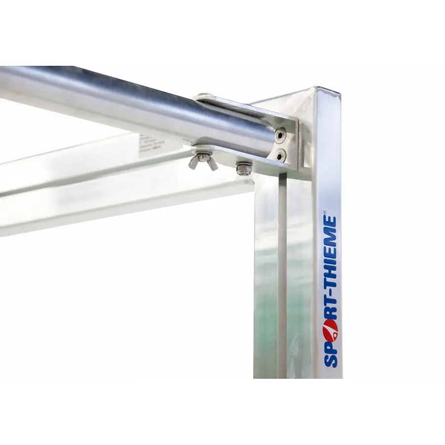 Minimål foldbart 120 x 80 cm Robust alu fotballmål | 10 cm masker 