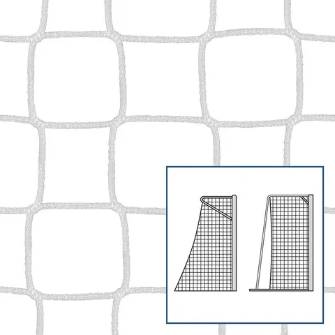 Nett h&#229;ndball/fotballm&#229;l 3x2 m 1 par | Hvit | 80/100 | 4 mm | M100