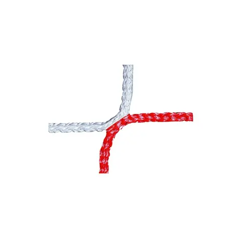 Nett 7&#39;er fotballm&#229;l 5x2 m 100/100 | 4 mm | M120 | hvit/r&#248;d