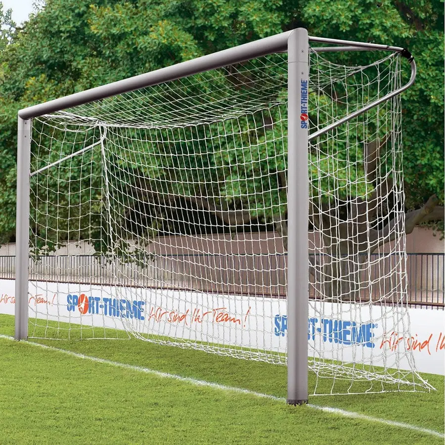 Fotballmål 5x2 m m/bakkehylser 7'er mål | Oval profil | Sveiset 