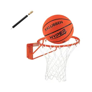 Basketballsett innen- og utend&#248;rs Basketballkurv, basketball og pumpe