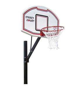 Basketballstativ New York med hylse Fastmontert | Justerbar høyde