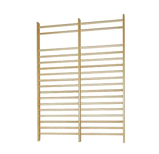 Ribbevegg 280x200 cm 2 seksjoner | Avstand 14 cm | Ask 