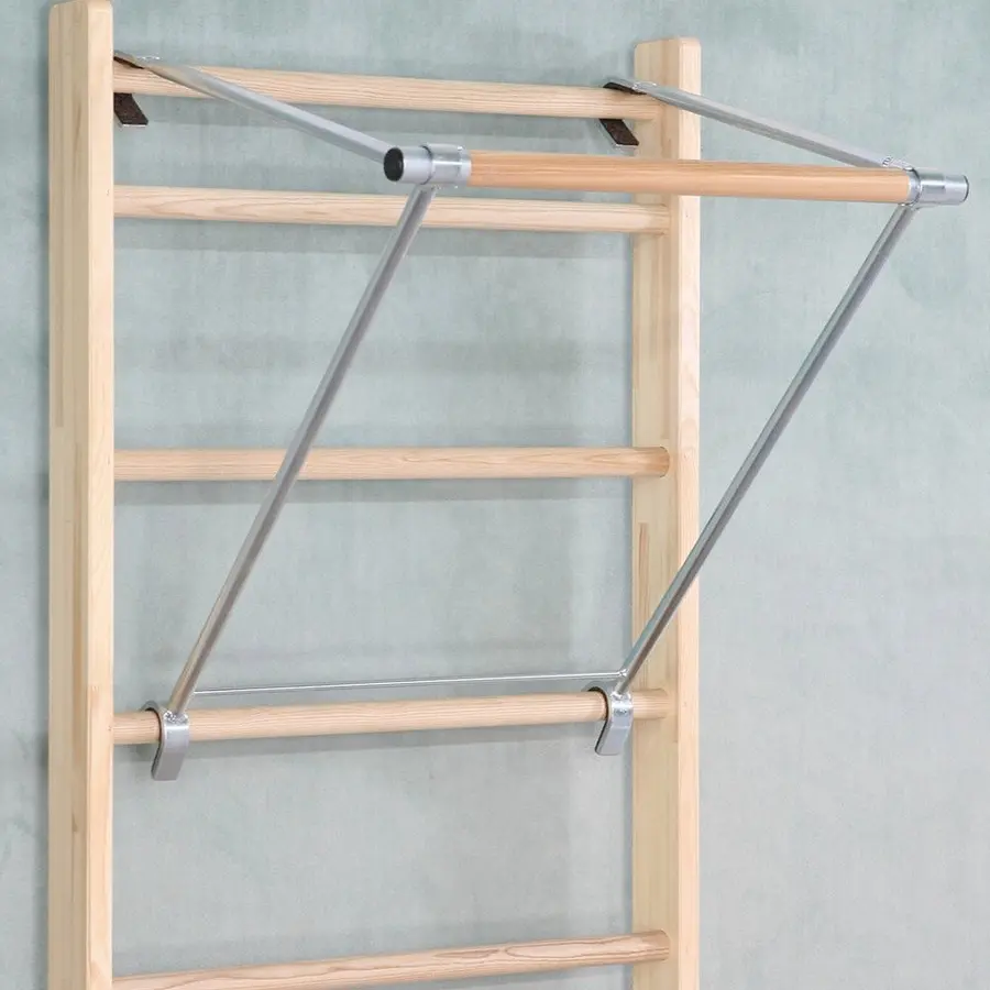 Ribbevegg med pull-up stang 210 cm 1 seksjon | Avstand 25,2 cm | Ask 