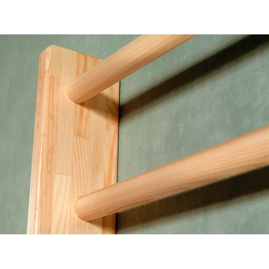 Ribbevegg med pull-up stang 210 cm 1 seksjon | Avstand 25,2 cm | Ask 
