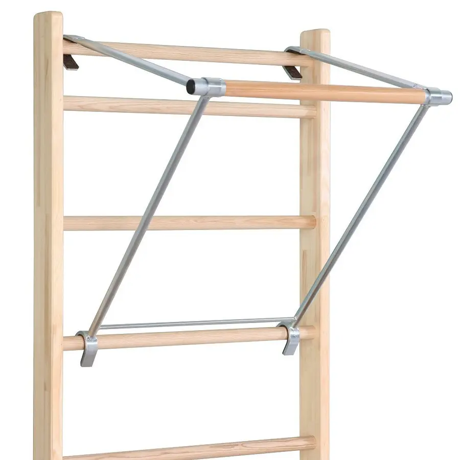 Ribbevegg med pull-up stang 210 cm 1 seksjon | Avstand 25,2 cm | Ask 