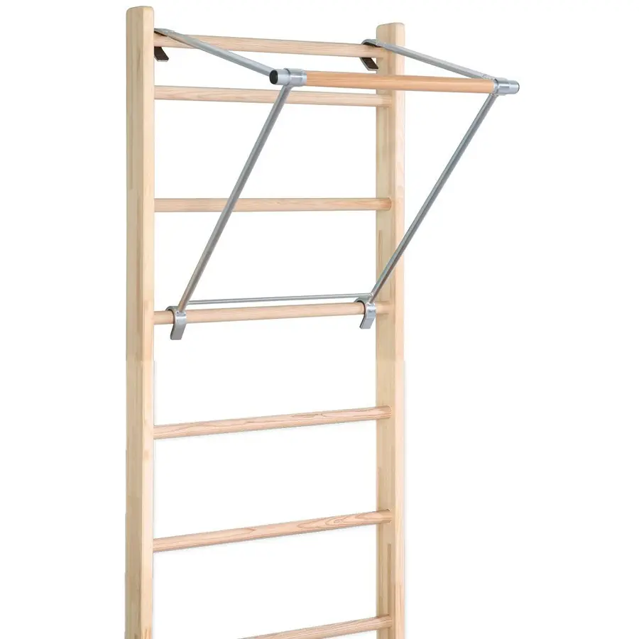 Ribbevegg med pull-up stang 210 cm 1 seksjon | Avstand 25,2 cm | Ask 