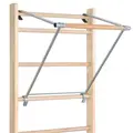 Ribbevegg med pull-up stang 230 cm 1 seksjon | Avstand 25,2 cm | Ask