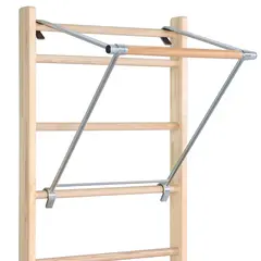 Ribbevegg med pull-up stang 230 cm 1 seksjon | Avstand 25,2 cm | Ask