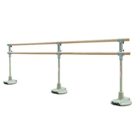 Frittst&#229;ende Ballettbarre - Braig 2 &#225; 500 cm | oval profil | m/hjul