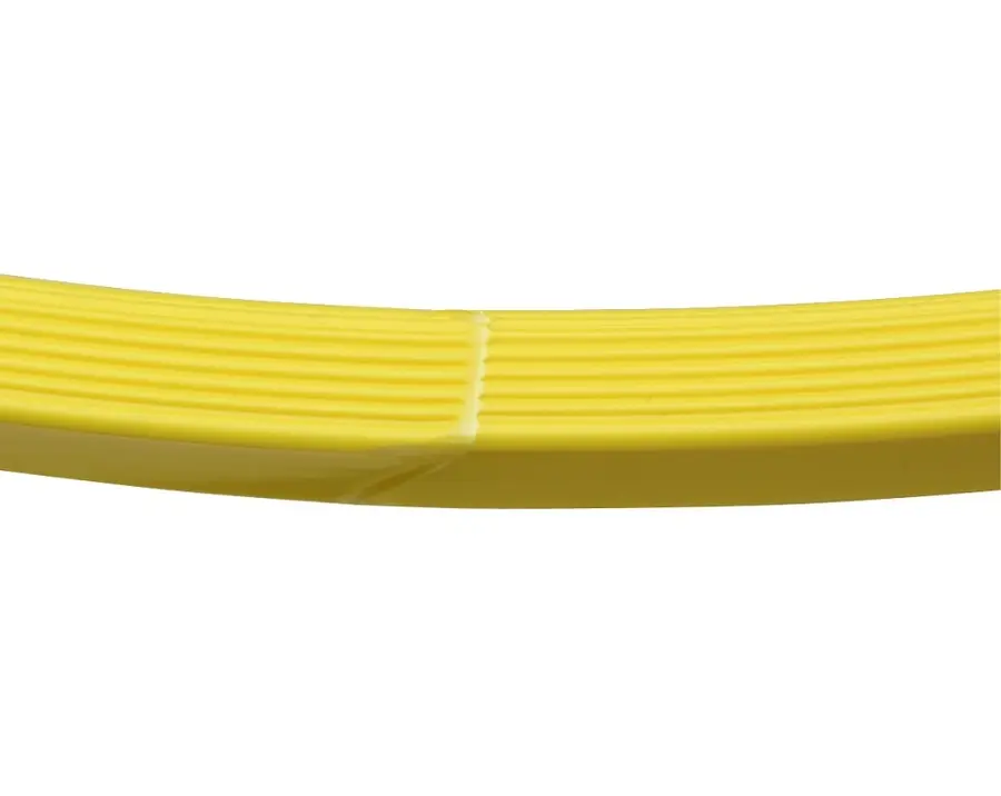 Gymnastikkringer Pvc 50 cm | Gul 50 cm | 10 stk med oppbevaringsbag 