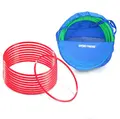 Gymnastikkringer Pvc 50 cm | Rød 50 cm | 10 stk med oppbevaringsbag