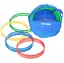 Gymnastikkringer Pvc 50 cm | Assortert 50 cm | 10 stk med oppbevaringsbag 