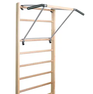 Ribbevegg med pull-up stang premium 1 seksjon | Avstand 25,2 cm | Ask