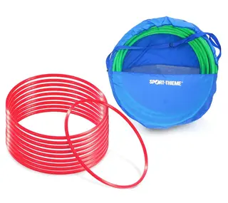 Gymnastikkringer Pvc 80 cm 80 cm | 10 stk med oppbevaringsbag