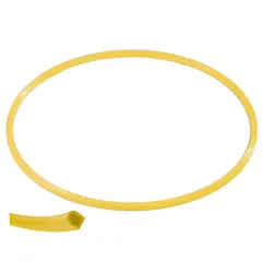 Gymnastikkring Pvc 70 cm | Gul 70 cm flat ring med kant-profil