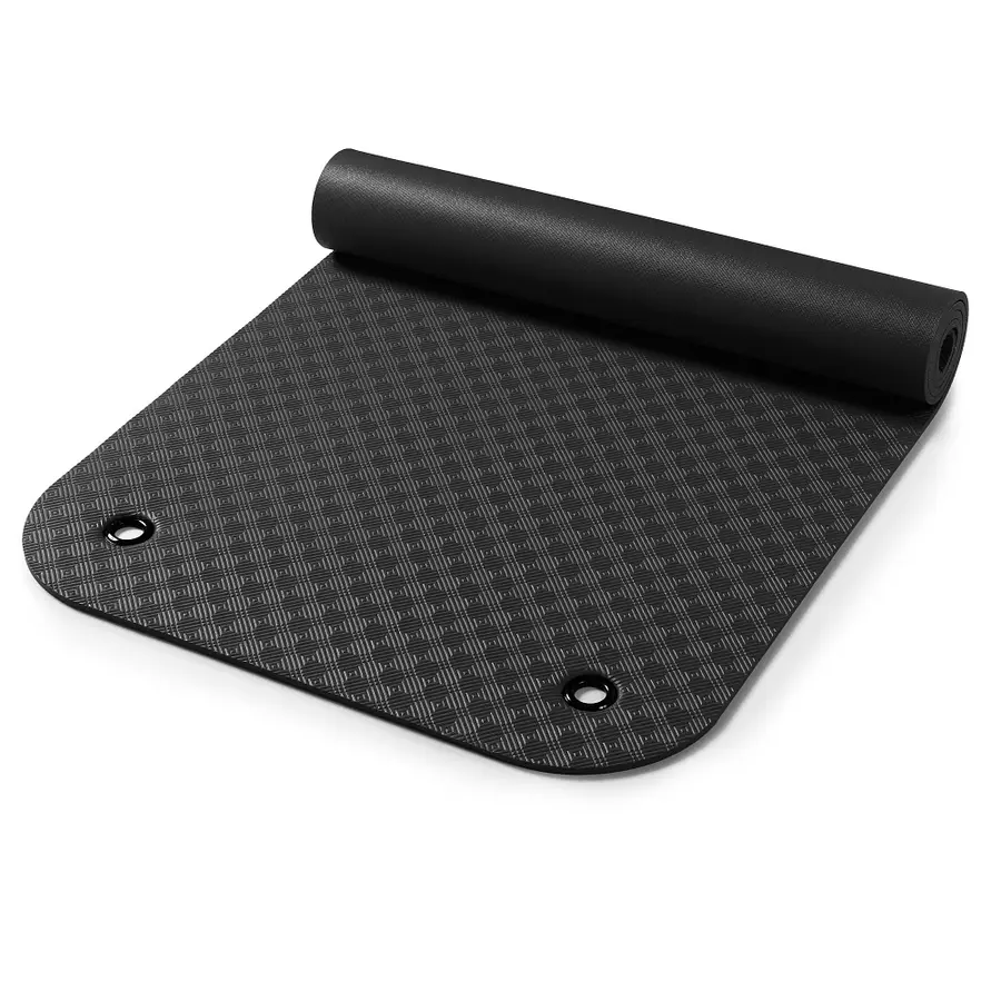 Treningsmatte Komfort med hull Svart 180 x 65 x 0,8 cm 