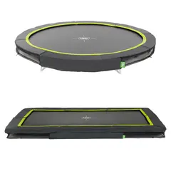 EXIT Silhouette Sports Bakketrampoline Svart | Uten nett | Velg st&#248;rrelse:
