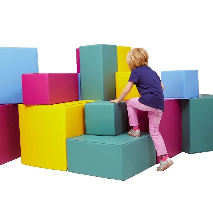 Skumklosser | Terning Giga i skum 120x120 cm | 16 elementer i skum 
