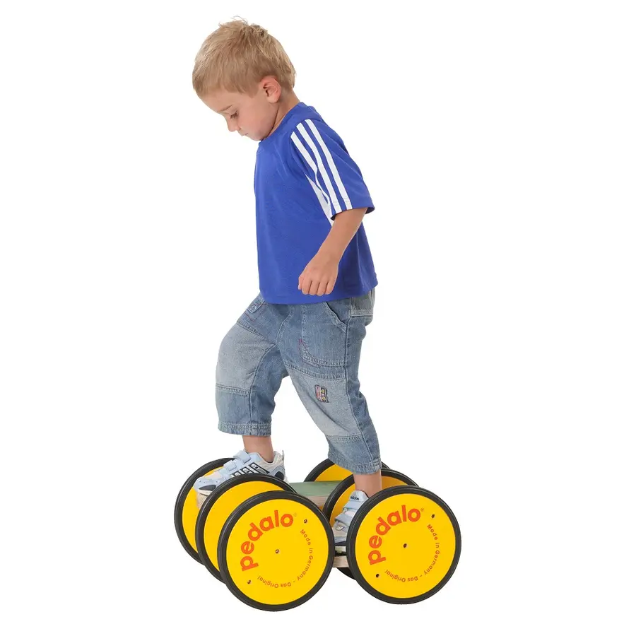 Pedalo Classic Dobbel med svarte hjul Tråbrett 