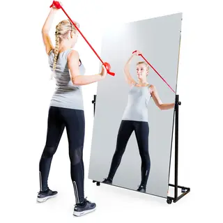Seco Sign foliespeil med hjul 100 x 175 cm | Horisontalt vippbart