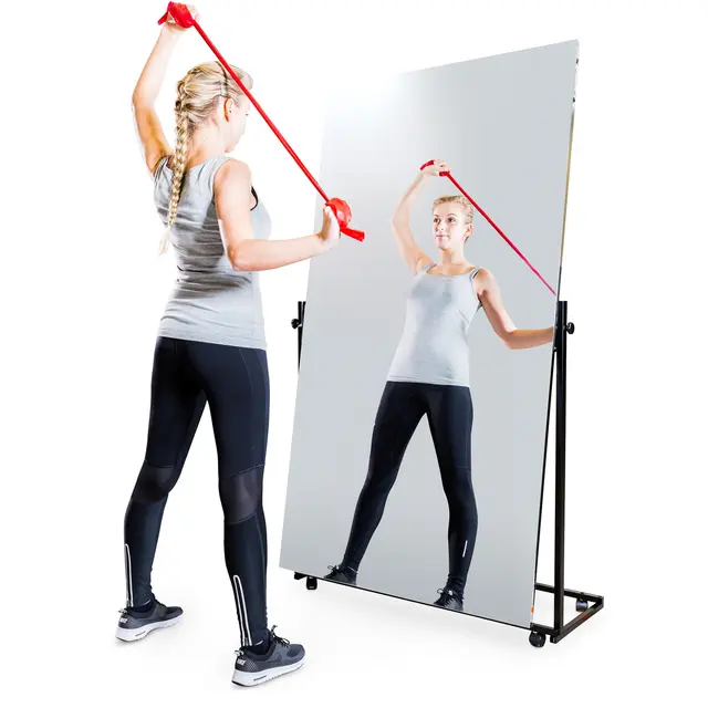 Seco Sign foliespeil med hjul 100 x 175 cm | Horisontalt vippbart 
