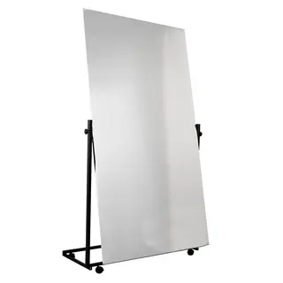 Seco Sign foliespeil med hjul 150 x 200 cm | Horisontalt vippbart